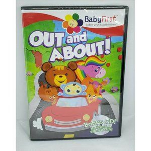 Out And About Baby First Entertainment On The Go DVD With Bonus CD